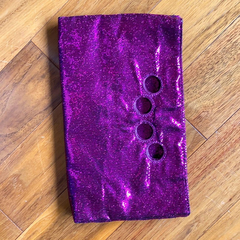 2 for $15 💕NWOT purple/pink sequin expandable clutch